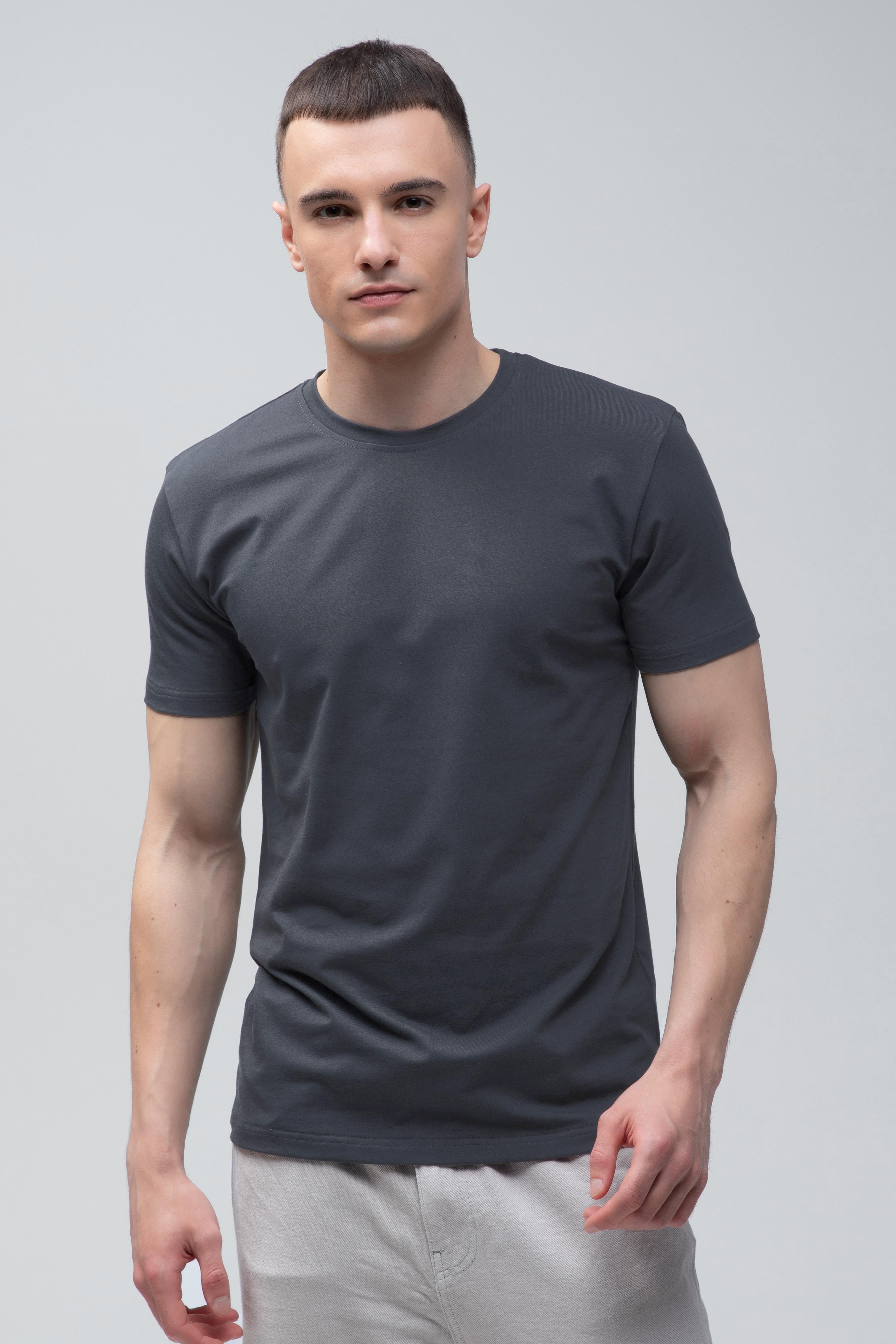 Футболка мужская базовая Ray Premium Fit M Темно-серый (U0102-Dark Grey)