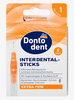 Щетки-ершики межзубные Dontodent ISO 1 0,45 мм 6 шт. (34189673)