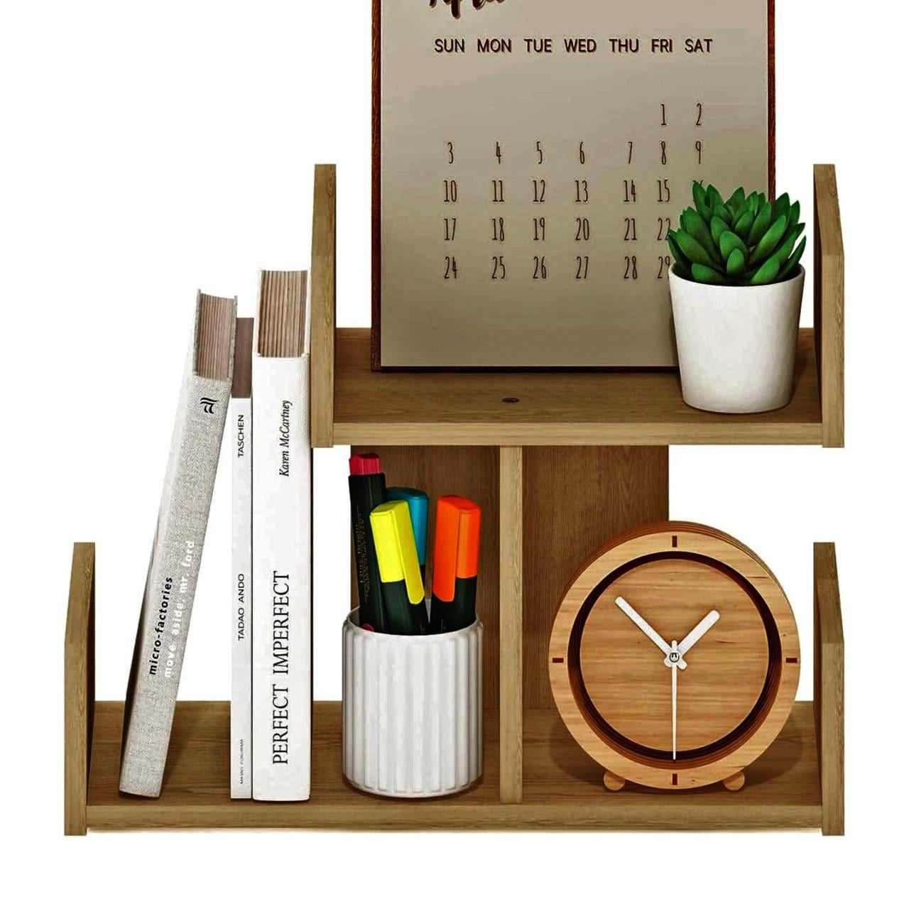 Полка книжная настольная из дерева Эсперанса Сиена (КПА-030905)