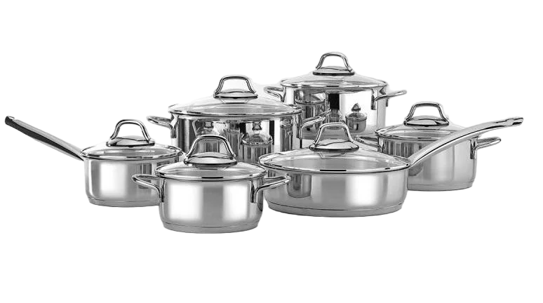 Набор посуды NOIS Pierro нержавеющая сталь 12 пр.