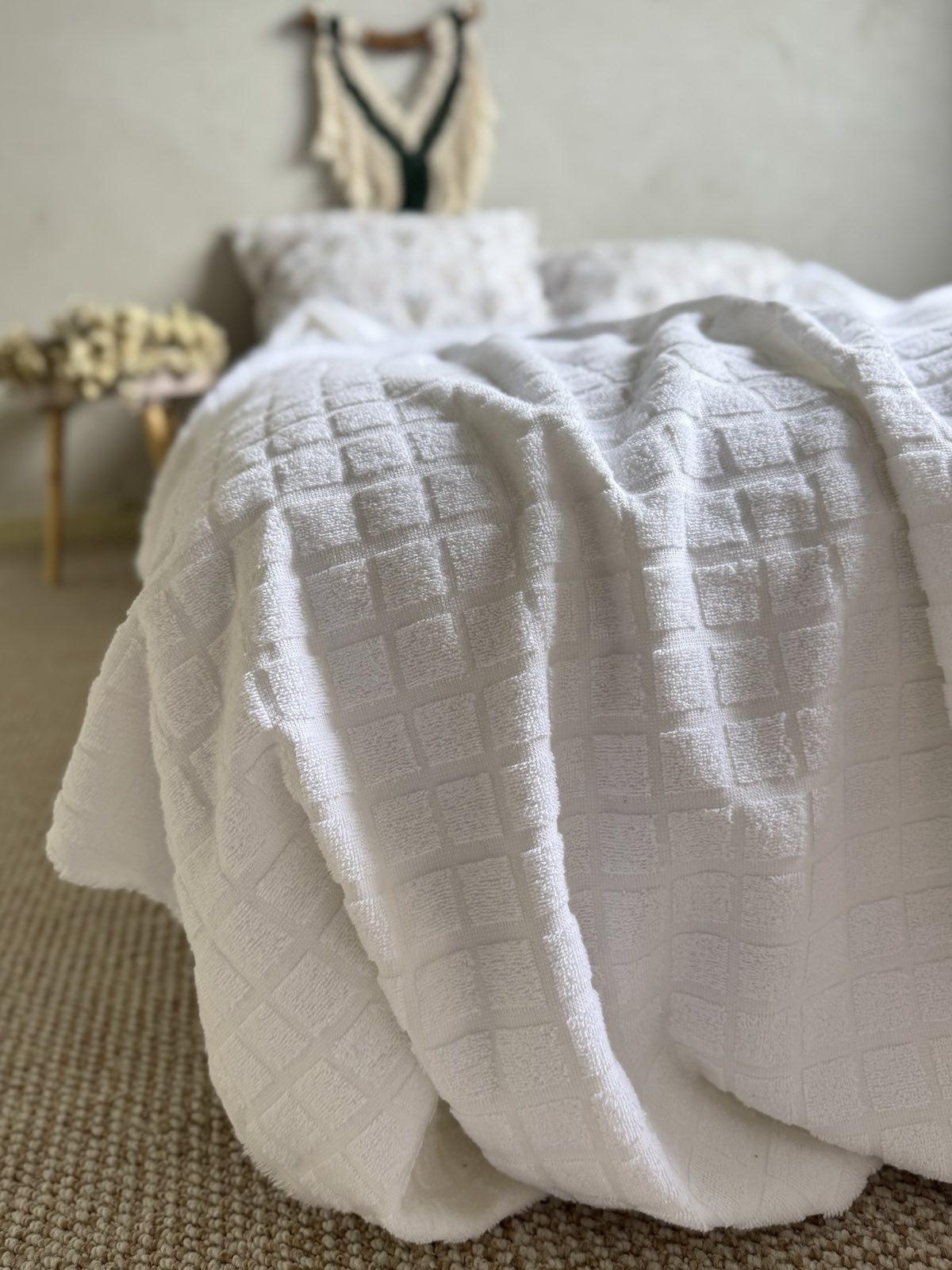 Покрывало летнее PALERMO махровое 120х200 см Молочный (26967364) - фото 2 Покрывало летнее PALERMO махровое 120х200 см Молочный (26967364) - фото 2