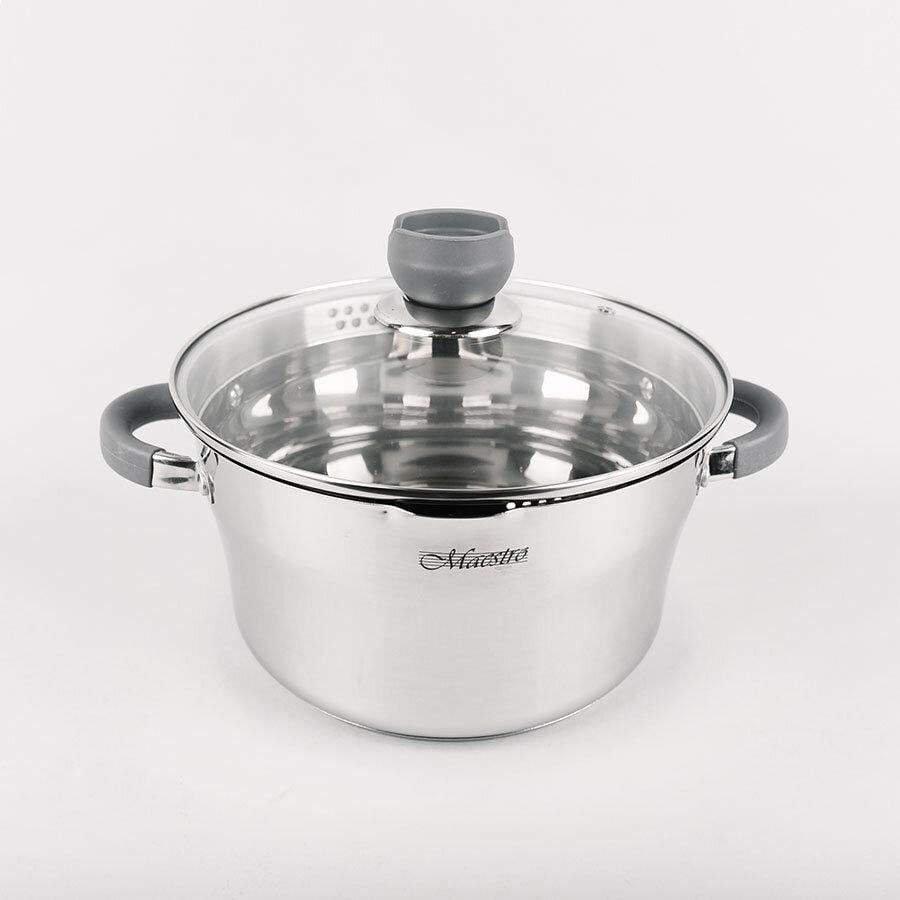 Кастрюля Maestro MR-3507-20 со стеклянной крышкой 20 см 3,3 л (NA000163)