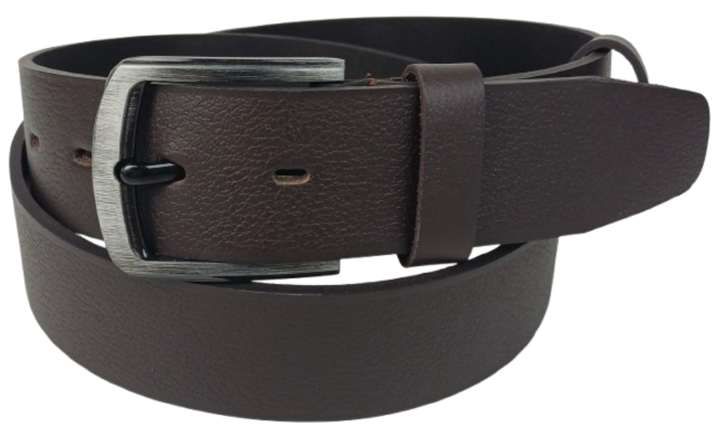 Ремень мужской Skipper на металлической пряжке 4,5 см Темно-коричневый (31267393)