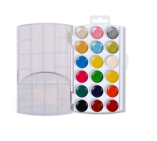 Акварельные краски Творчество 12+6 перламутровых цв. (400112 4820219213109)