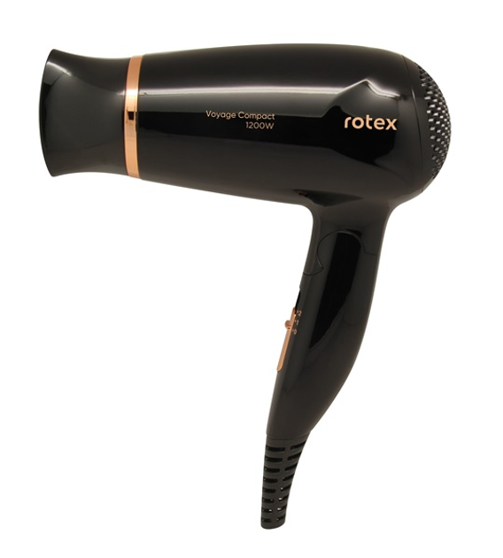 Фен Rotex RFF122-B со складной ручкой Черный (GR-05192)