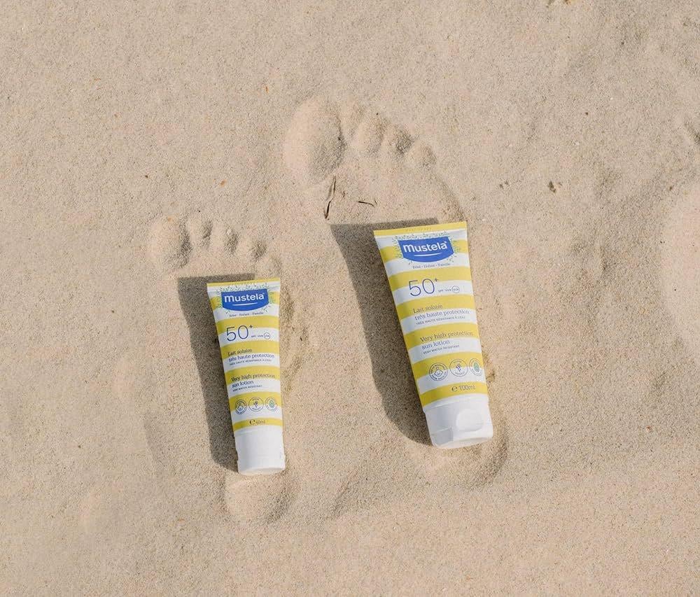 Сонцезахисне молочко для дітей Mustela Lait Solaire Très Haute Protection Bébé-Enfant-Famille SPF50+ 40 ml - фото 2