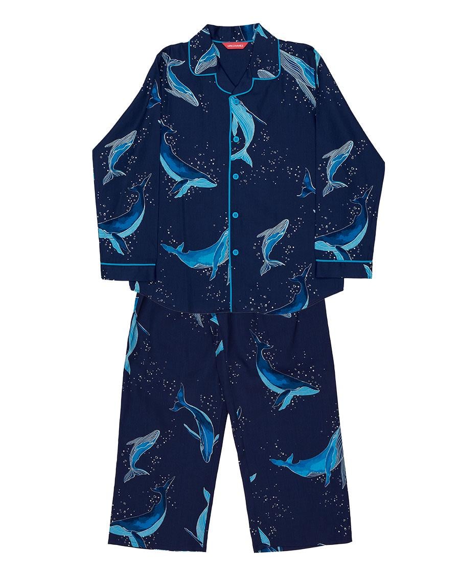 Пижама детская унисекс CYBERJAMMIES 3164NAY 8-9 лет/134 см Синий с принтом кита (5051877619784)