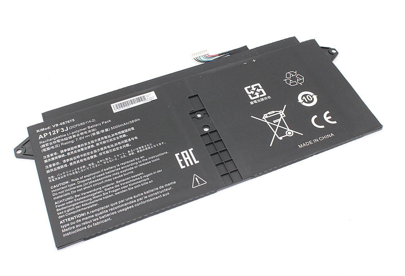 Акумулятор для ноутбука Acer AP12F3J Aspire S7-391-682 7,6V 5000 mAh OEM Black