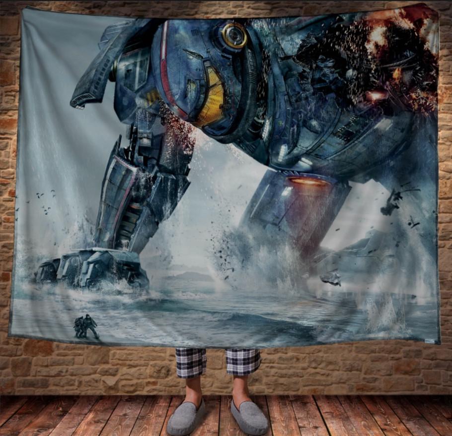 Плед с 3D принтом Тихоокеанский Рубеж 150x200 см (epi_0399)