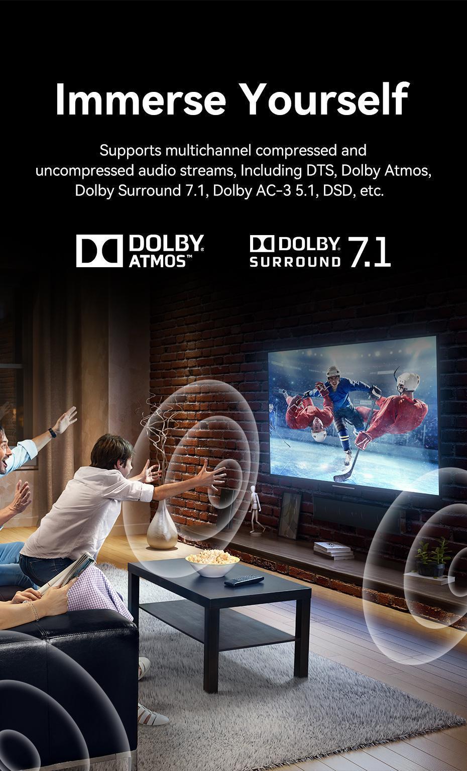 Перемикач Vention HDMI 8K 60Hz 4K 120Hz HDMI 2.1 двонаправлений HDR алюмінієвий Чорний (AKPB0) - фото 12 Перемикач Vention HDMI 8K 60Hz 4K 120Hz HDMI 2.1 двонаправлений HDR алюмінієвий Чорний (AKPB0) - фото 12