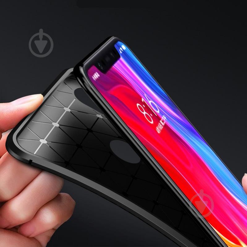 Чехол Carbon Case Xiaomi Mi 8 Se Синий - фото 3