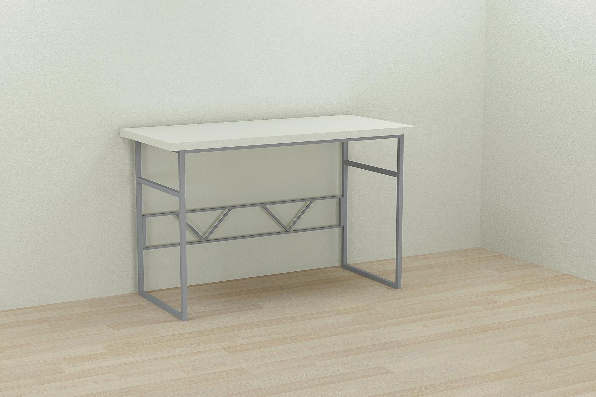 Стол компьютерный Ferrum-decor Райан ДСП 32 мм 75x100x60 см Серый/Белый (FRD-101596)