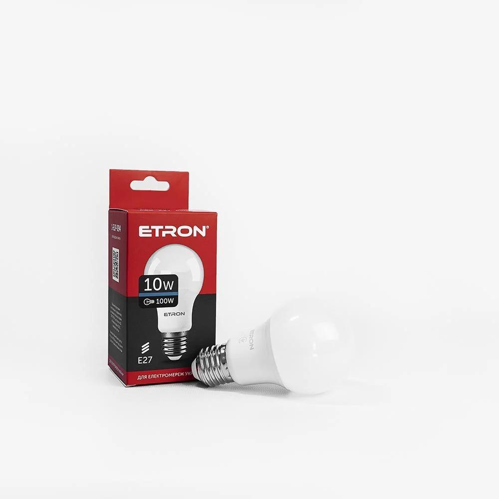 Світлодіодна лампа ETRON 10W A60 6500K E27 Холодний білий (1-ELP-094) Світлодіодна лампа ETRON 10W A60 6500K E27 Холодний білий (1-ELP-094)