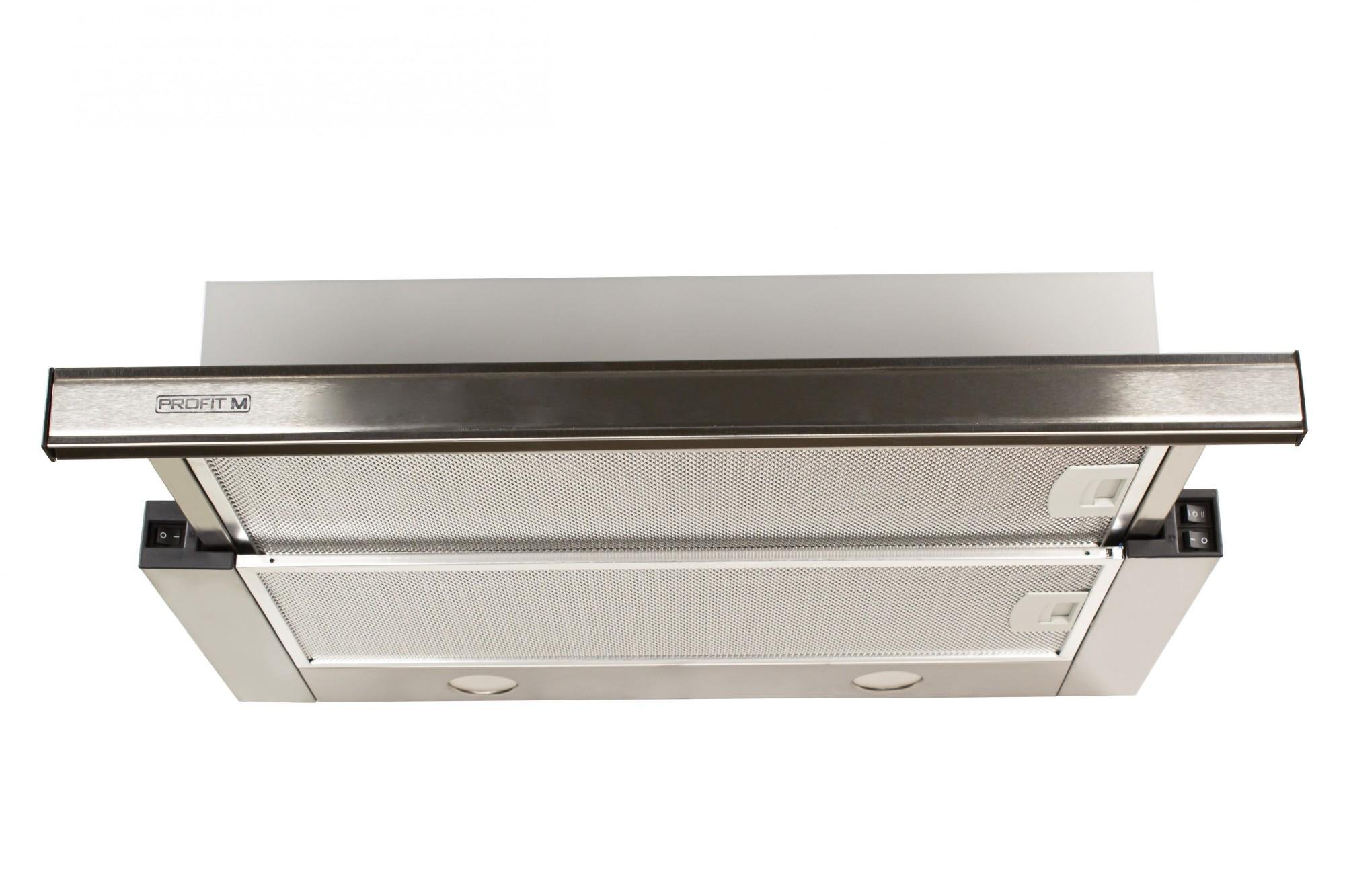 Витяжка кухонна ProfitM Телескоп №1 60 см 840 м3 LED вставка нержавіюча сталь Витяжка кухонна ProfitM Телескоп №1 60 см 840 м3 LED вставка нержавіюча сталь