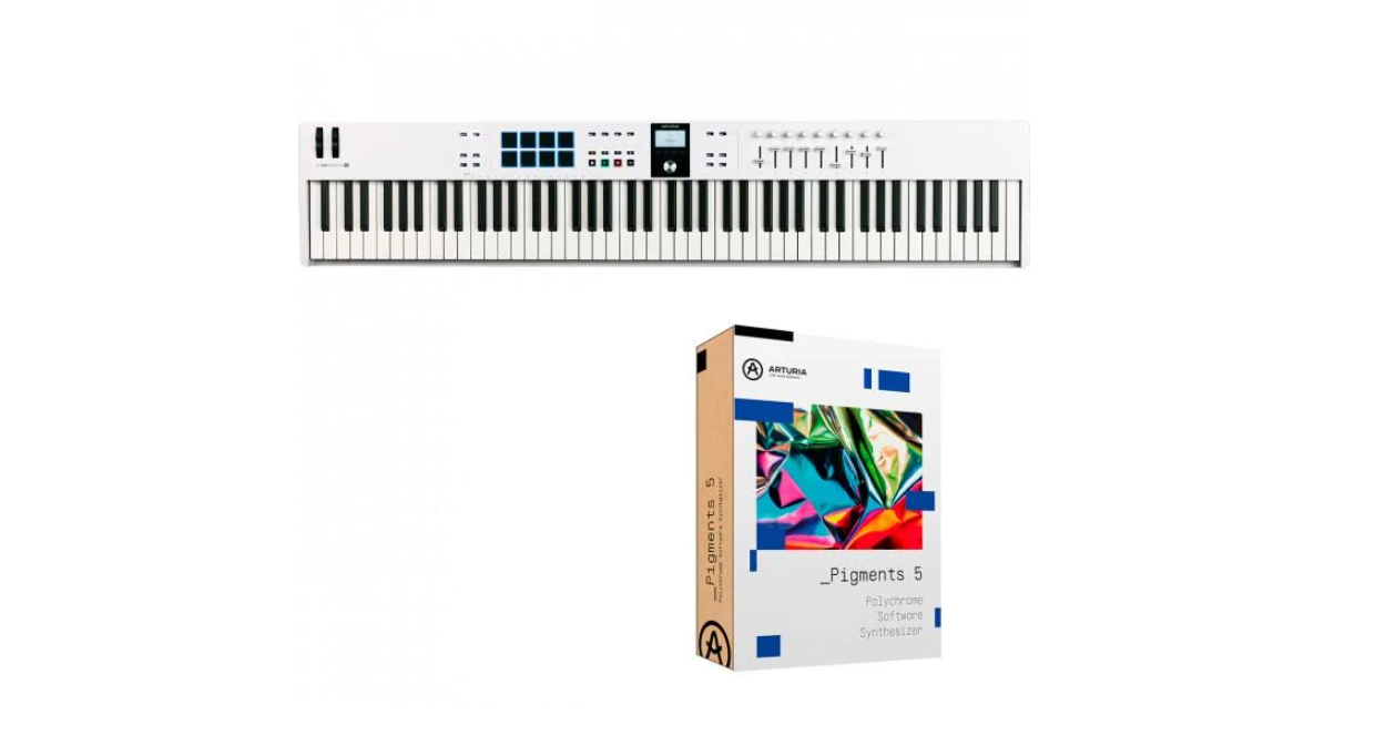 Клавіатура MIDI Arturia KeyLab Essential 88 mk3 Arturia Pigment s White (20992477)