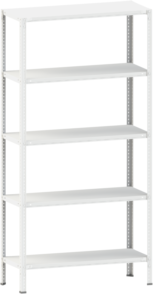 Стеллаж металлический 5х120 кг/п 2500х1000х400 мм на болтовом соединении