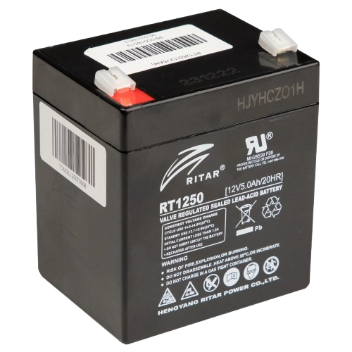 Аккумуляторная батарея для ИБП AGM Ritar RT1250 12V 5Ah Black (27918413)