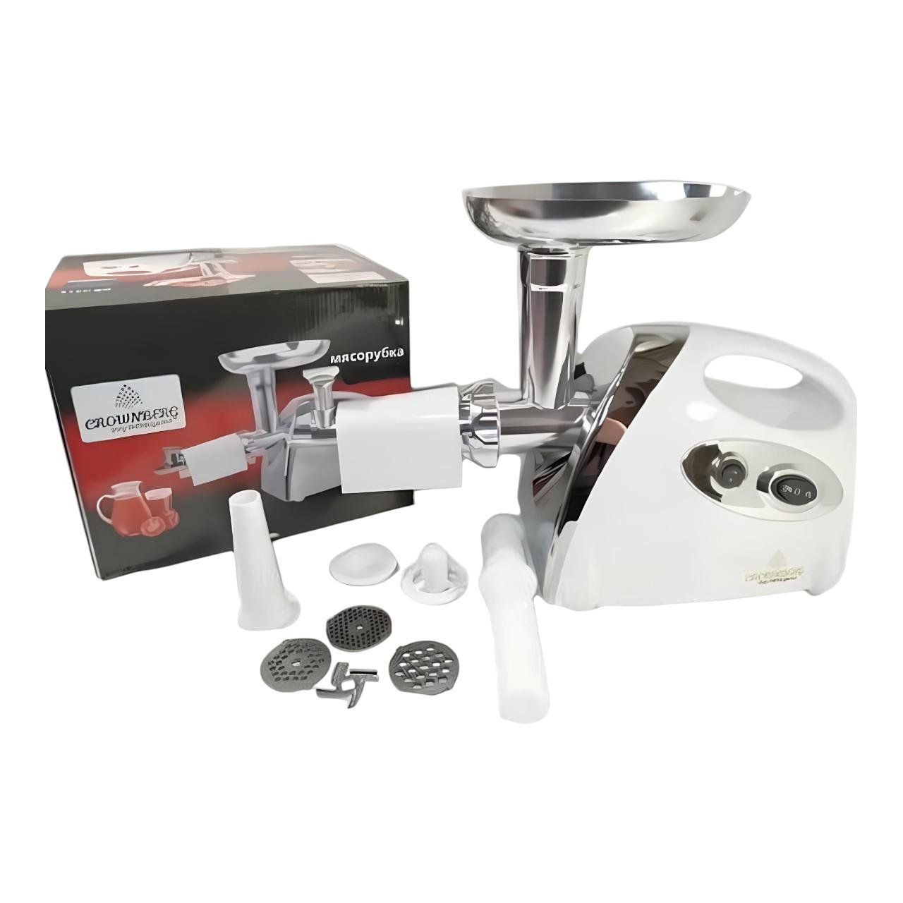 Електром'ясорубка Crownberg СВ-4213 для ковбас і фаршу з соковижималкою та функцією реверс 3000 Вт (є302) - фото 7 Електром'ясорубка Crownberg СВ-4213 для ковбас і фаршу з соковижималкою та функцією реверс 3000 Вт (є302) - фото 7