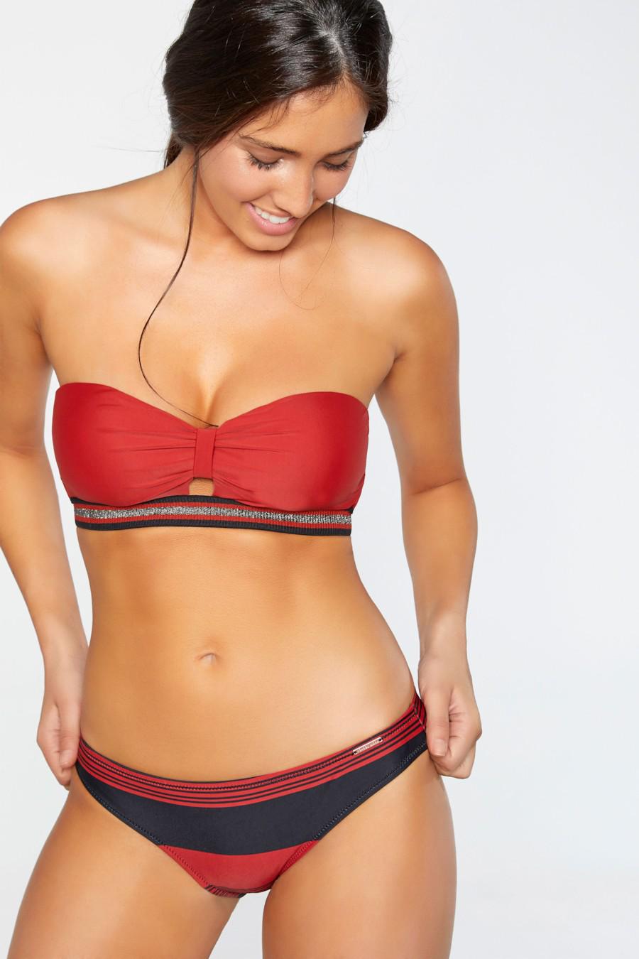 Купальник з ущільненою чашкою/плавки сліп Ysabel Mora 42B/S Теракотовий/Чорний (58775) - фото 2 Купальник з ущільненою чашкою/плавки сліп Ysabel Mora 42B/S Теракотовий/Чорний (58775) - фото 2