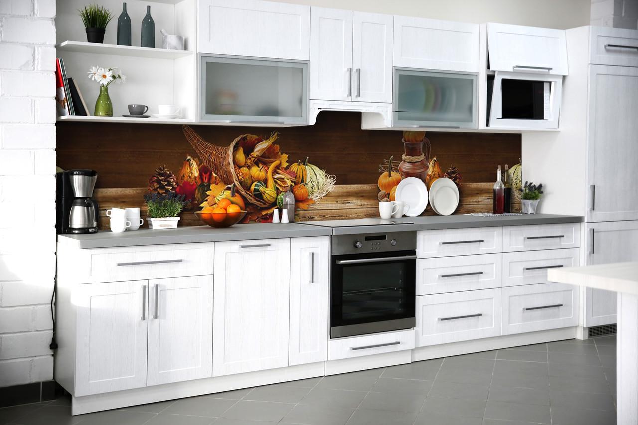 Кухонный фартук Zatarga "Рог изобилия натюрморт" из самоклеющейся виниловой пленки 60х250 см Коричневый Кухонный фартук Zatarga "Рог изобилия натюрморт" из самоклеющейся виниловой пленки 60х250 см Коричневый