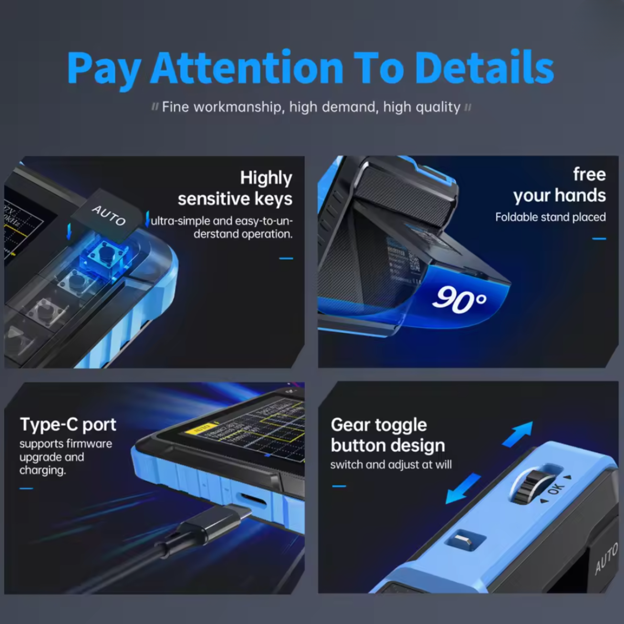 Осцилограф цифровий FNIRSI DSO152 (29614631) - фото 4 Осцилограф цифровий FNIRSI DSO152 (29614631) - фото 4