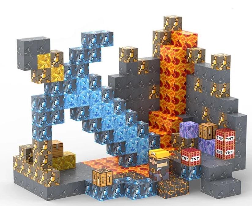 Конструктор блочный на магнитах Magnetic Cube Гигантский меч 320 шт. (2104618684)