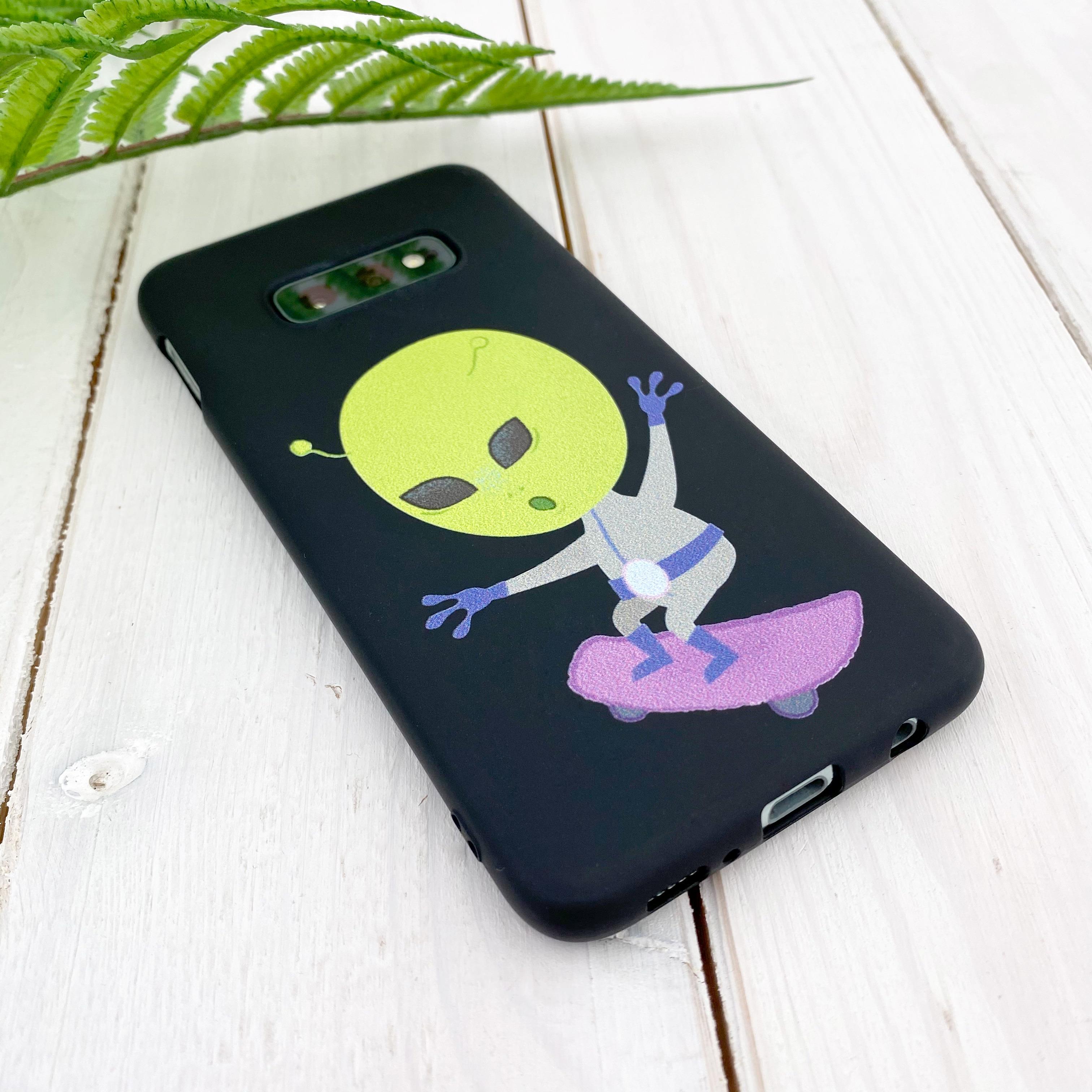 Силиконовый чехол Zorrov для Samsung Galaxy A31 - Alien (14110050268124922) - фото 3