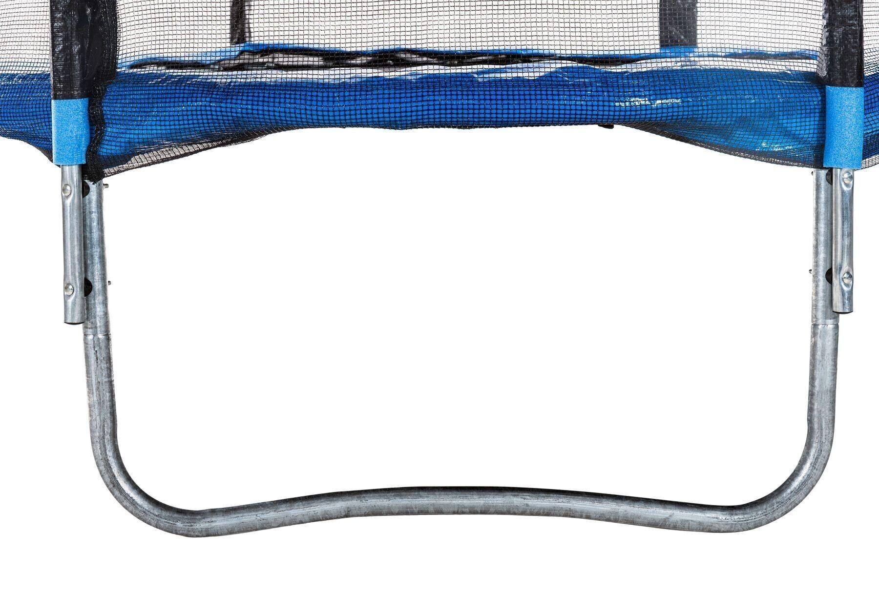 Батут Atleto с наружной сеткой и лестницей 374 см Синий - фото 9