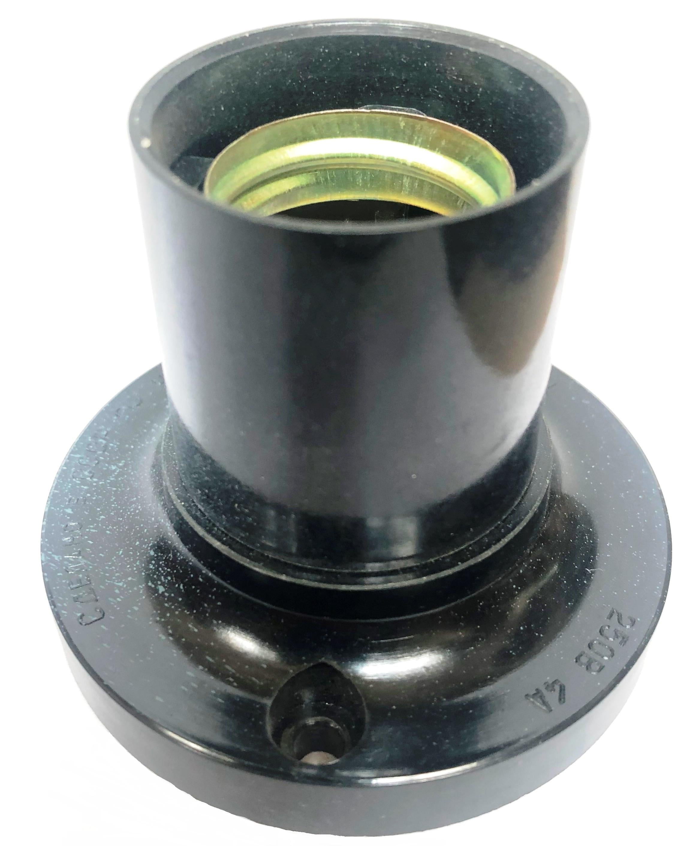 Патрон карболітовий стельовий прямий Е27 ФпП-01