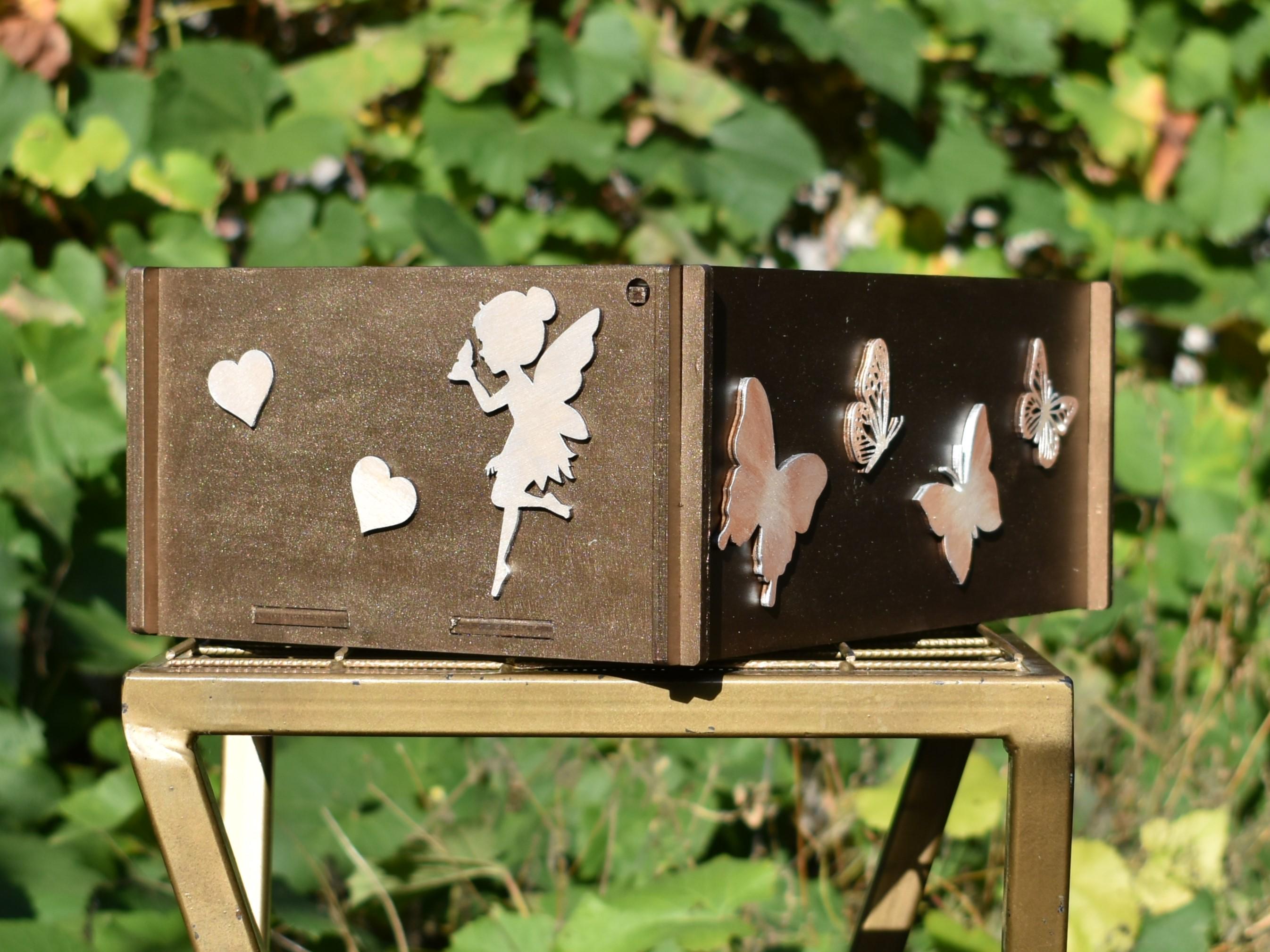 Подарочная коробка Фея 3D из фанеры 20х30х12 см (21683063) - фото 9 Подарочная коробка Фея 3D из фанеры 20х30х12 см (21683063) - фото 9