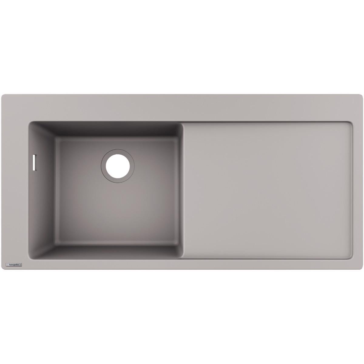 Мойка для кухни гранитная Hansgrohe S5110-F450 1050x415 накладная прямоугольная Серый (43330380)