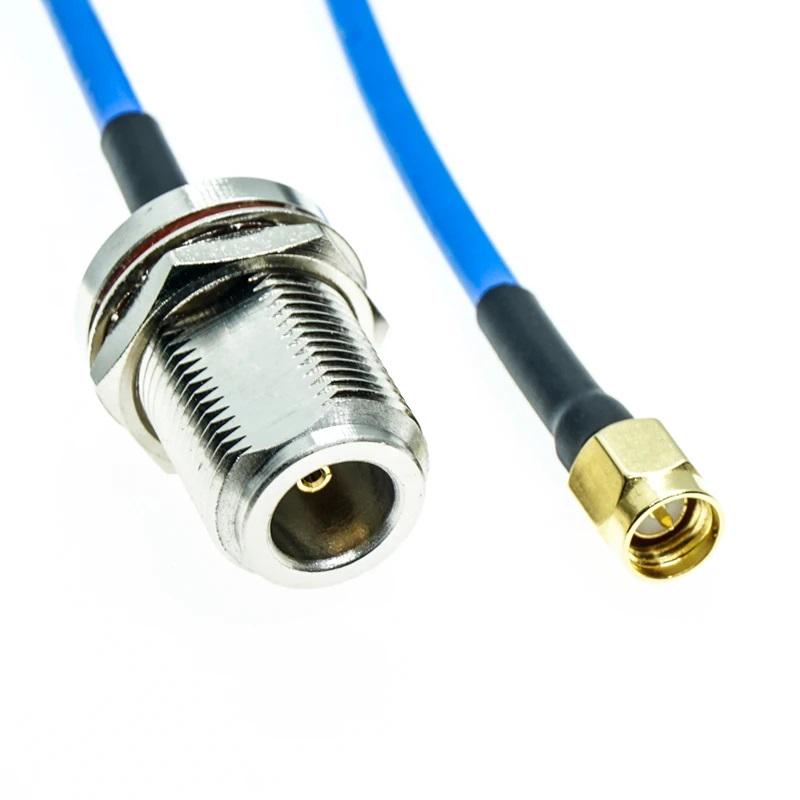 Пигтейл для РЕБ SMA-Male to N-Female с кабелем RG141/RG402 30 см (00-00025267)
