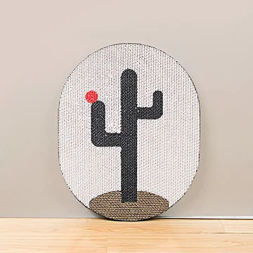 Кігтеточка C00347-1 Кактус ом 44х35х3 см Білий - фото 5 Кігтеточка C00347-1 Кактус ом 44х35х3 см Білий - фото 5