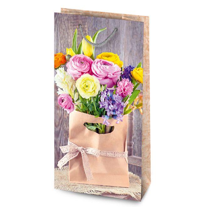 Пакет подарочный Flora микс 10х6х21 см 10 шт. (8454) - фото 3 Пакет подарочный Flora микс 10х6х21 см 10 шт. (8454) - фото 3