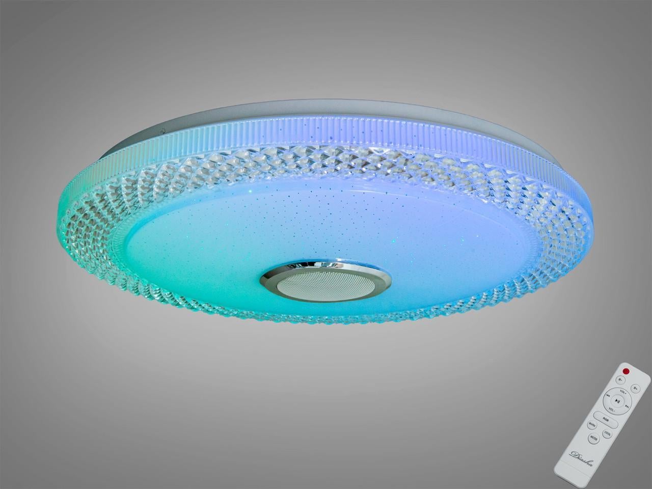 Смарт-люстра светодиодная 80Вт RGB с Bluetooth Белый (2989250460)