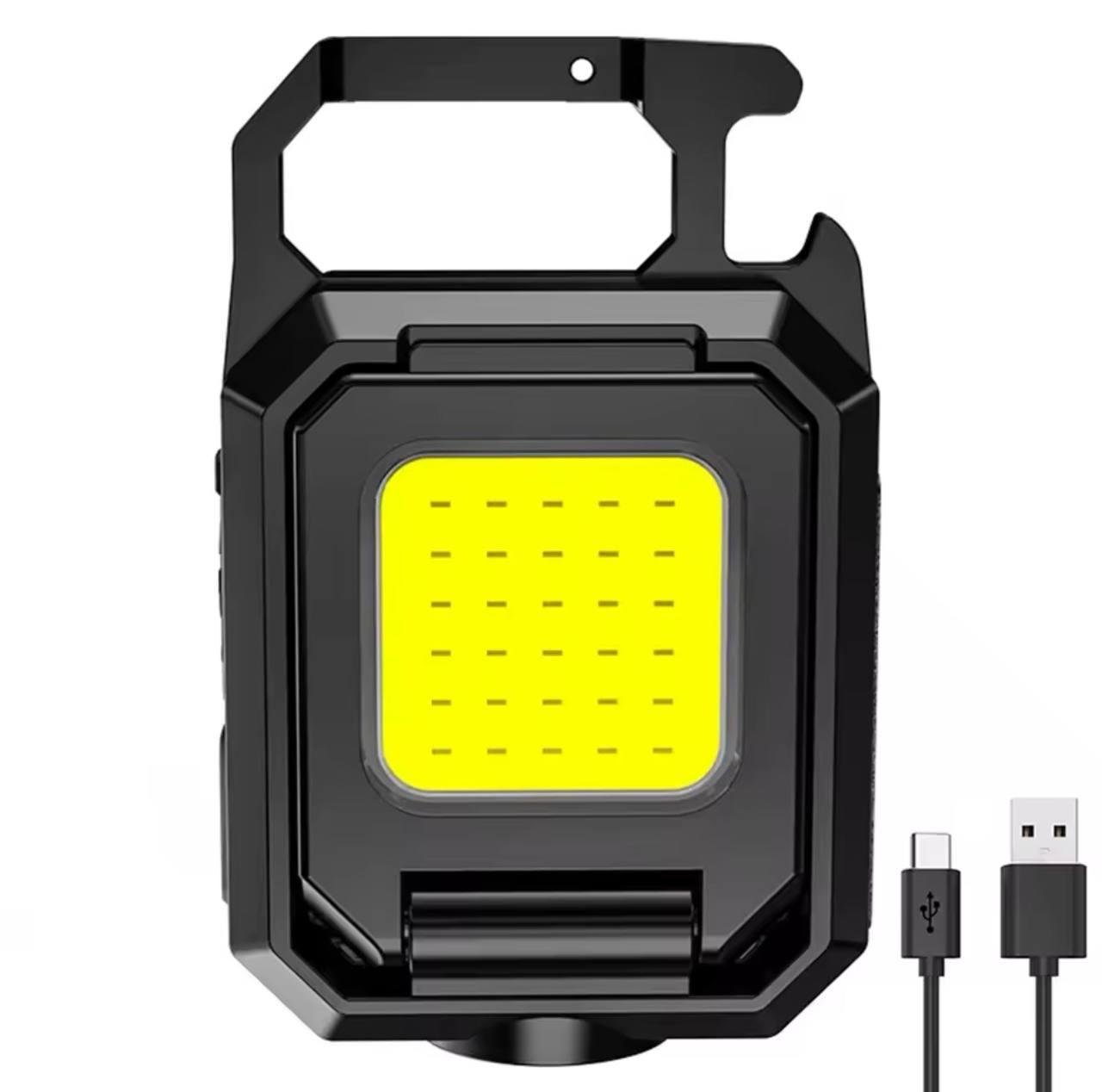 Ліхтар з карабіном багатофункціональний трьохсторонній з магнітом та відкривачкою Чорний (720793436187) Ліхтар з карабіном багатофункціональний трьохсторонній з магнітом та відкривачкою Чорний (720793436187)