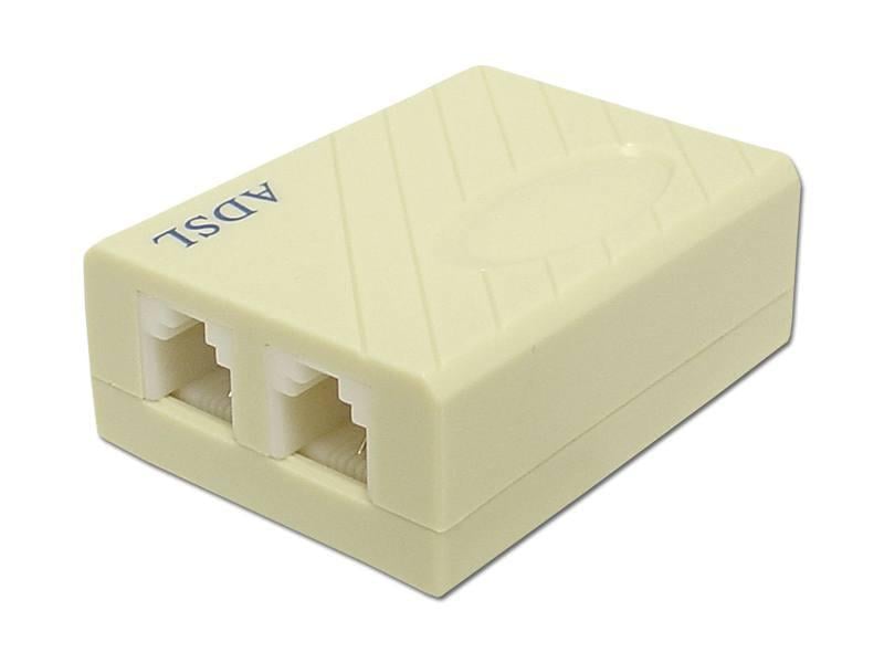 Сплитер ADSL без кабеля разъем телефонной линии/разъем модем (LX9150B)
