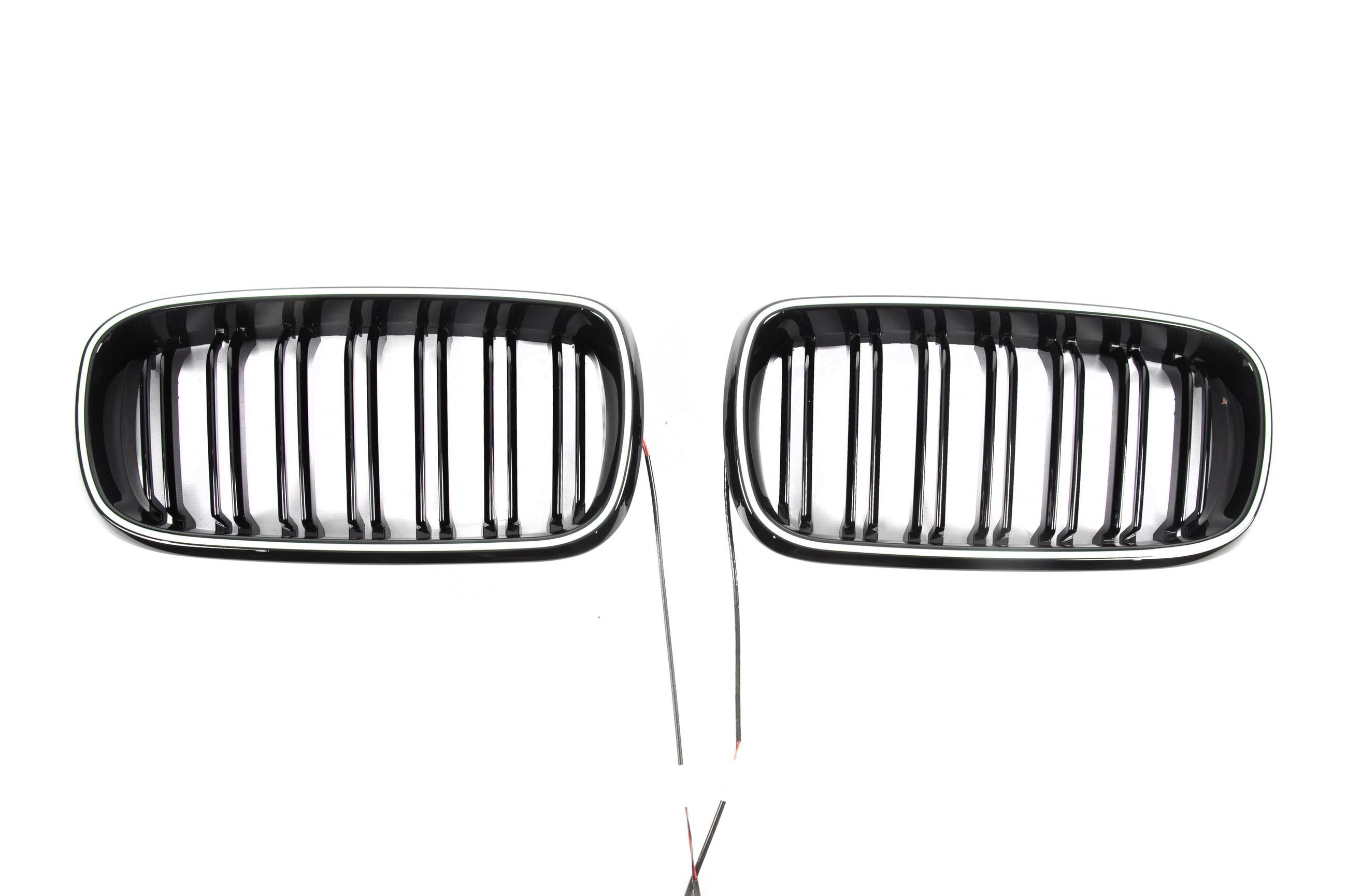 Ноздри M-Look LED GBT для BMW X6 F16 2014-2019 гг. abs-пластик Черный (190163)