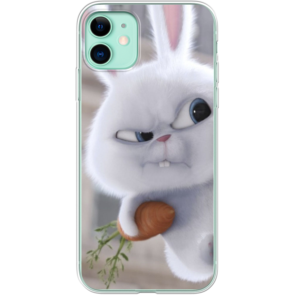 Чохол Boxface iPhone 11 Rabbit Snowball Прозорий силікон (38184-up1116-38184)