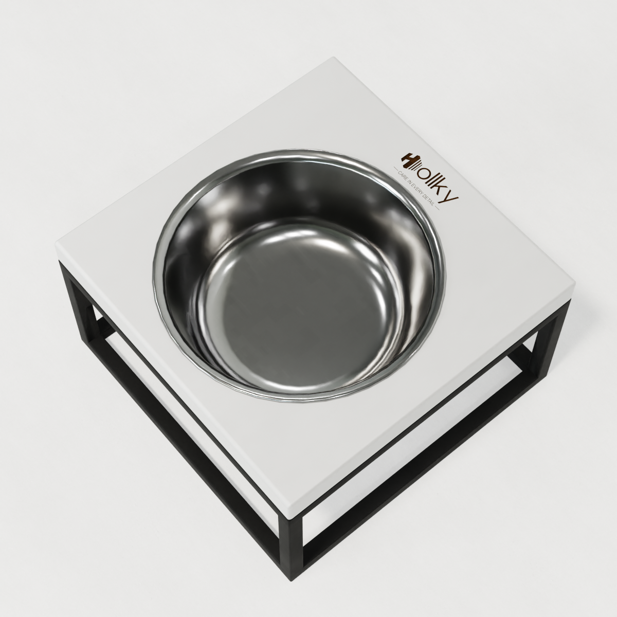 Миска на подставке для кошек и средних собак Hollky Base Solo M 0,8 л (M-212110-GRWH) - фото 6 Миска на подставке для кошек и средних собак Hollky Base Solo M 0,8 л (M-212110-GRWH) - фото 6