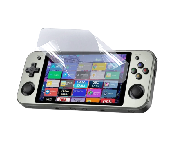 Пленка противоударная гидрогелевая Hydrogel Film для игровой приставки Anbernic rg552 129.55х76.88 Transparent