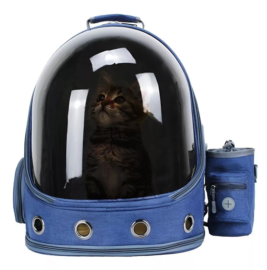 Рюкзак для перенесення домашніх тварин CosmoPet CP-33 41х28х37 см Blue (3_04875)