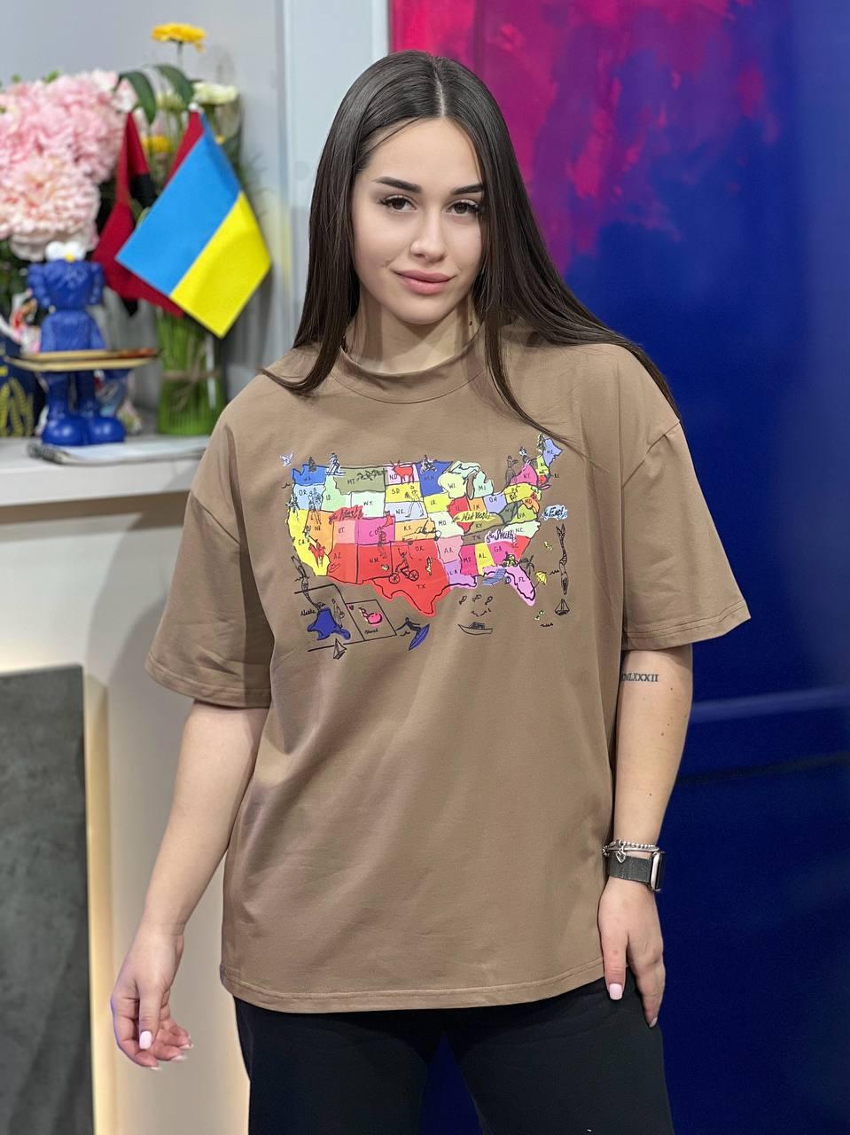 Футболка женская с принтом OS Черный (#25045) - фото 6 Футболка женская с принтом OS Черный (#25045) - фото 6