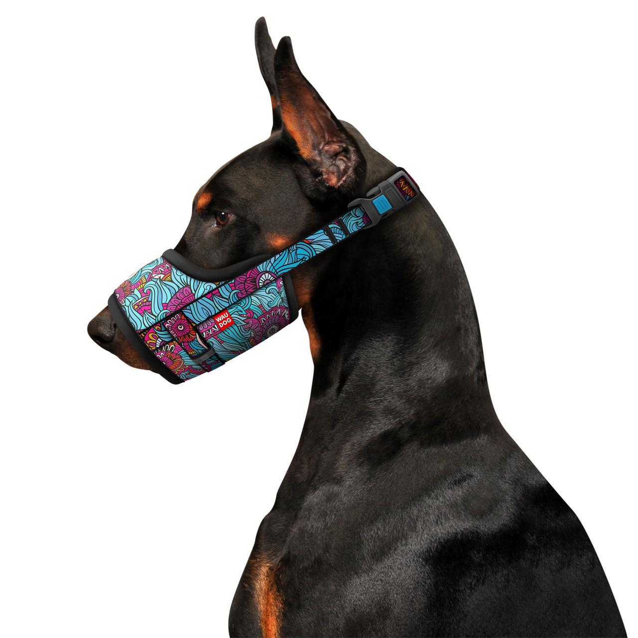 Намордник для собак нейлоновый Waudog Nylon регулируемый Лето №1 обхват морды 14-20 см (5370) - фото 2 Намордник для собак нейлоновый Waudog Nylon регулируемый Лето №1 обхват морды 14-20 см (5370) - фото 2