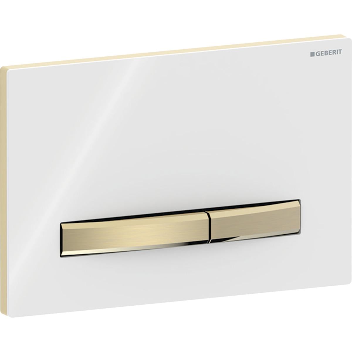 Кнопка для установки Geberit Sigma50 механическая Белый/Золотой глянцевый (115.672.11.2)