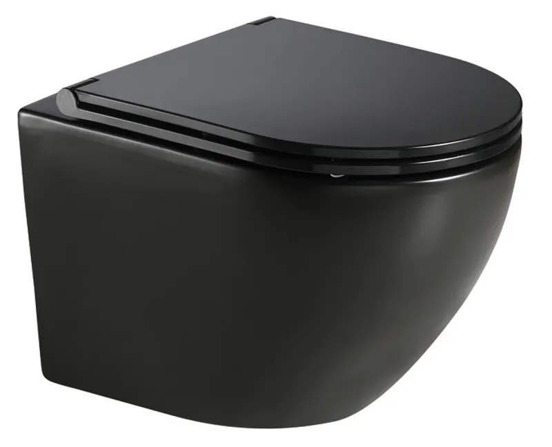 Унитаз подвесной MIXXUS Premium Ellipse-0303-R система смыва Rimless 520x365x360 мм Black (MP6464)