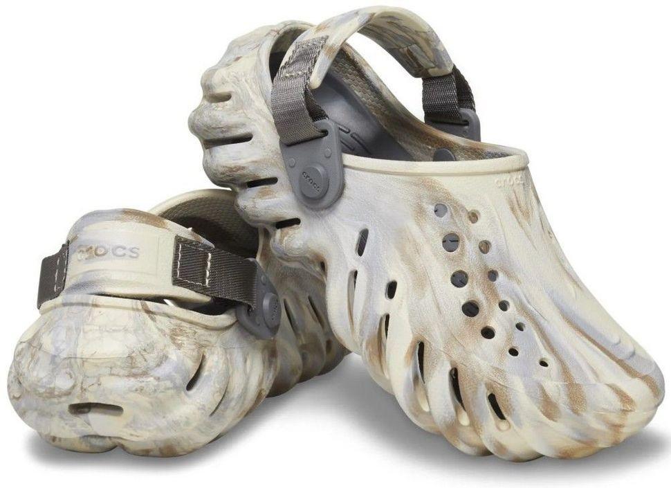 Сабо чоловічі Crocs Echo Marbled Clog р. 45-46 Бежевий (20006)