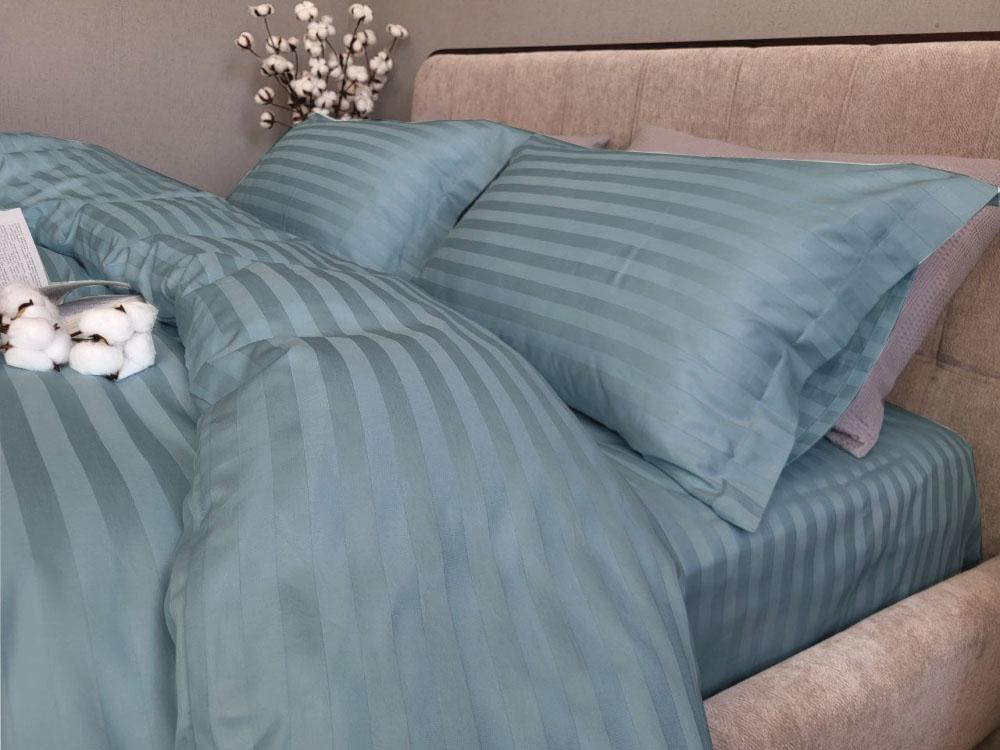 Комплект постельного белья PREMIUM BALI Stripe сатин 2/2 см полуторный (2104568240)