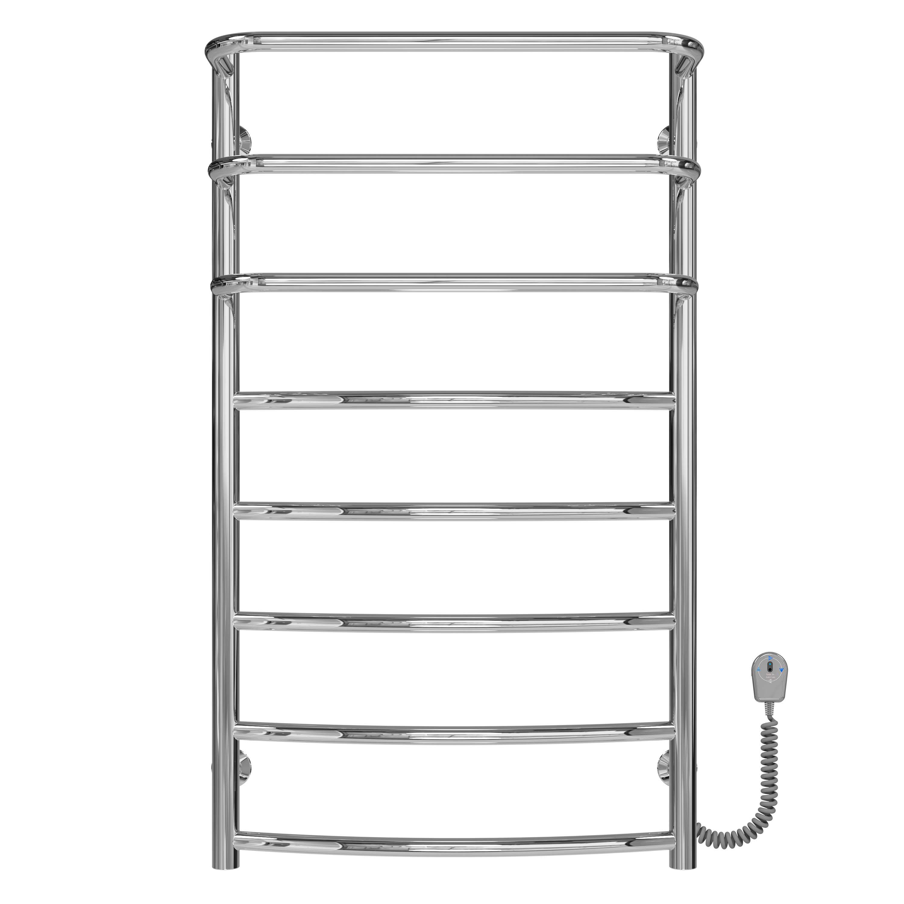 Полотенцесушитель электрический Deffi Каскад Дуга П8 EF16 правое подключение нержавеющая сталь 500х900 мм Хром (C.KD.90.50.8.E.C.R.5)