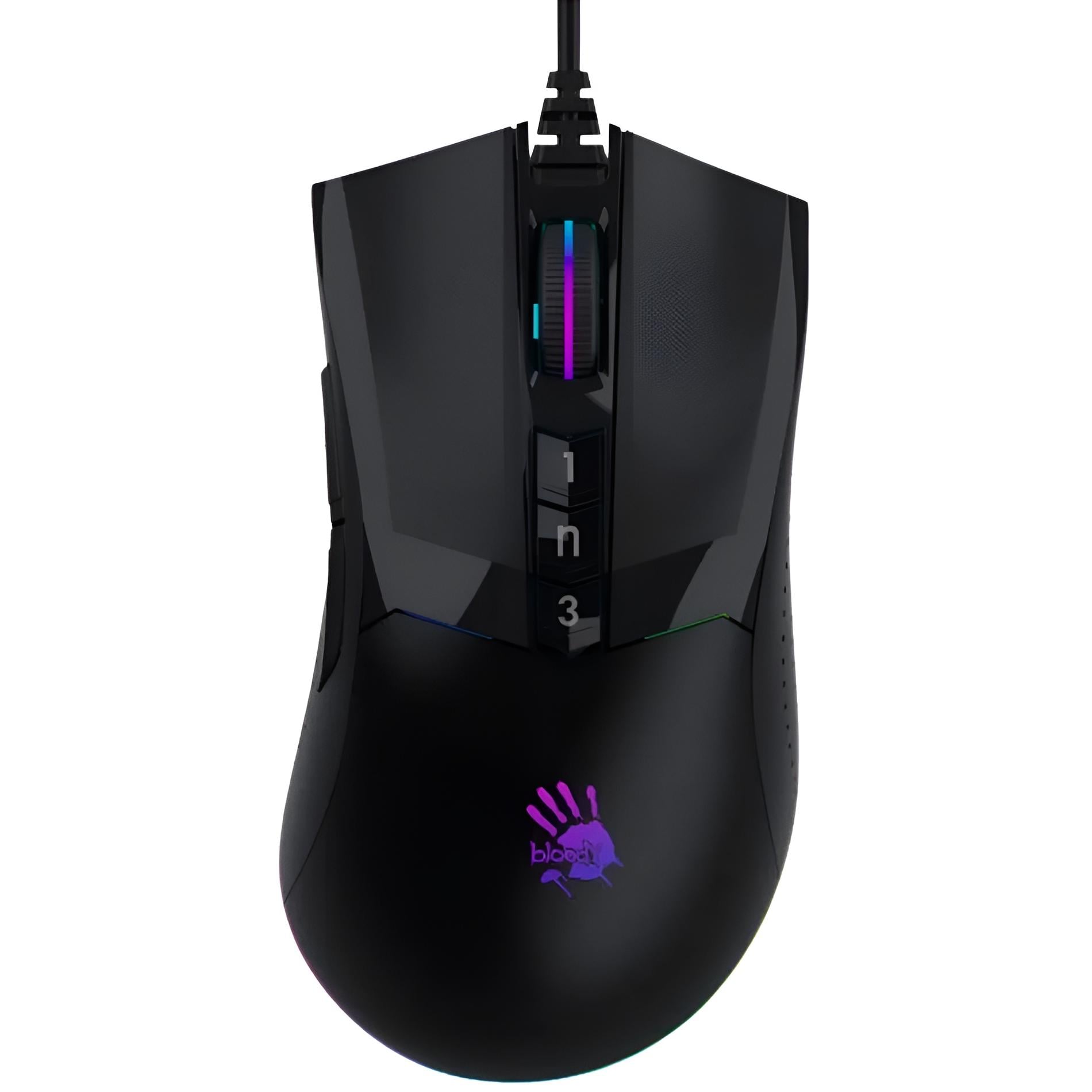 Компьютерная мышка проводная игровая A4Tech Bloody W90 Max Stone GB3332-A RGB Black